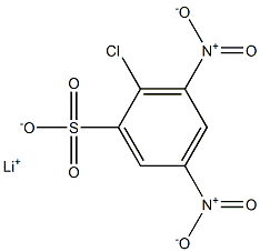 2-Chloro-3,5-dinitrobenzenesulfonic acid lithium salt Struktur