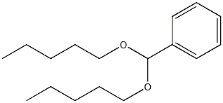 Benzaldehyde dipentyl acetal Struktur