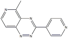 3-(Pyridin-4-yl)-5-methylpyrido[3,4-e]-1,2,4-triazine Struktur