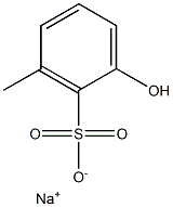 2-Hydroxy-6-methylbenzenesulfonic acid sodium salt Struktur