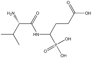 4-(L-Valylamino)-4-phosphonobutyric acid Struktur