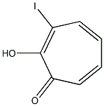 2-Hydroxy-3-iodocyclohepta-2,4,6-trien-1-one Struktur