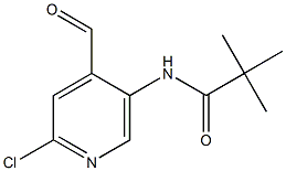 2-Chloro-5-pivaloylaminopyridine-4-carbaldehyde Struktur