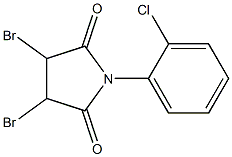 1-(2-Chlorophenyl)-3,4-dibromopyrrolidine-2,5-dione Struktur