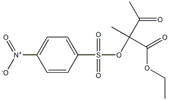 2-Methyl-2-[(4-nitrophenyl)sulfonyloxy]acetoacetic acid ethyl ester Struktur