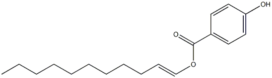 4-Hydroxybenzoic acid 1-undecenyl ester Struktur