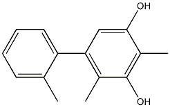 2,4-Dimethyl-5-(2-methylphenyl)benzene-1,3-diol Struktur