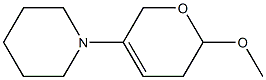 3,6-Dihydro-2-methoxy-5-piperidino-2H-pyran Struktur