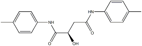 [R,(+)]-2-Hydroxy-N,N'-di(p-tolyl)succinamide Struktur