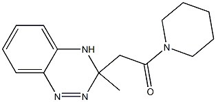 3-Methyl-3-[(piperidinocarbonyl)methyl]-3,4-dihydro-1,2,4-benzotriazine Struktur