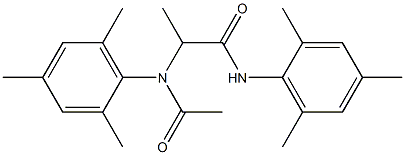 N-(2,4,6-Trimethylphenyl)-2-[acetyl(2,4,6-trimethylphenyl)amino]propanamide Struktur