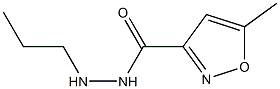 N'-Propyl-5-methyl-3-isoxazolecarbohydrazide Struktur