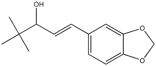 (E)-1-(3,4-Methylenedioxyphenyl)-4,4-dimethyl-1-penten-3-ol Struktur