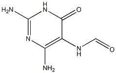 2,6-Diamino-5-(formylamino)-3,4-dihydropyrimidine-4-one Struktur