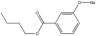 3-(Sodiooxy)benzoic acid butyl ester Struktur