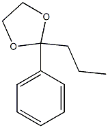 2-Phenyl-2-propyl-1,3-dioxolane Struktur