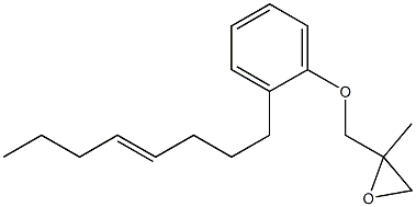 2-(4-Octenyl)phenyl 2-methylglycidyl ether Struktur