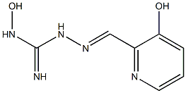 1-Hydroxy-3-[(3-hydroxypyridine-2-yl)methyleneamino]guanidine Struktur