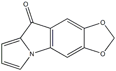 6,7-(Methylenebisoxy)-9H-pyrrolo[1,2-a]indol-9-one Struktur