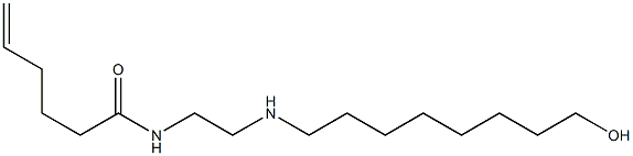 N-[2-[(8-Hydroxyoctyl)amino]ethyl]-5-hexenamide Struktur