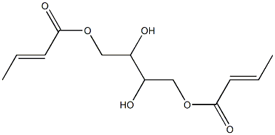 Bis[(E)-2-butenoic acid]2,3-dihydroxybutane-1,4-diyl ester Struktur