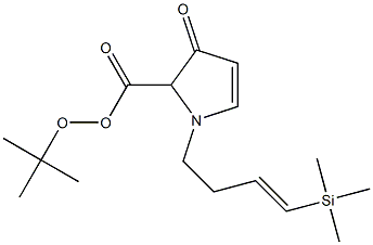 1-(4-Trimethylsilyl-3-butenyl)-2,3-dihydro-2-hydroxy-3-oxo-1H-pyrrole-2-carboxylic acid tert-butyl ester Struktur