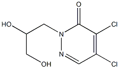 4,5-Dichloro-2-(2,3-dihydroxypropyl)pyridazin-3(2H)-one Struktur