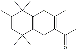 7-Acetyl-1,4,5,8-tetrahydro-1,1,3,4,4,6-hexamethylnaphthalene Struktur