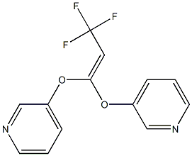 1,1-Bis(pyridin-3-yloxy)-3,3,3-trifluoro-1-propene Struktur