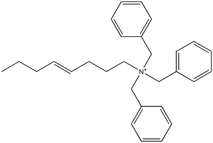 (4-Octenyl)tribenzylaminium Struktur