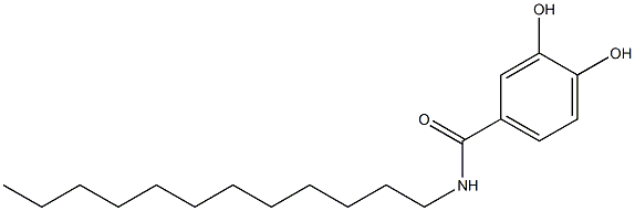 N-Dodecyl-3,4-dihydroxybenzamide Struktur