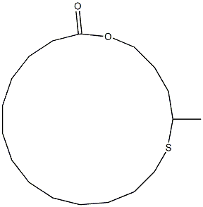 5-Methyl-1-oxa-6-thiacyclononadecan-19-one Struktur