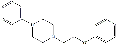 1-Phenyl-4-(2-phenoxyethyl)piperazine Struktur