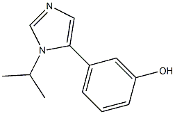 1-Isopropyl-5-(3-hydroxyphenyl)-1H-imidazole Struktur