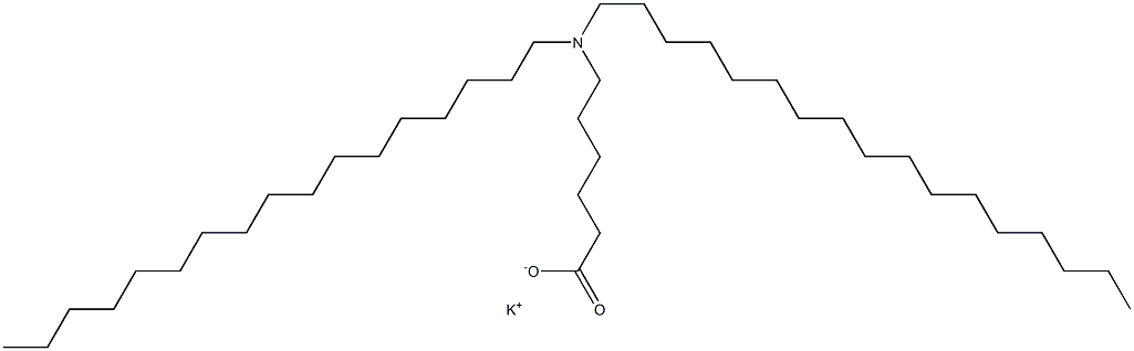 6-(Diheptadecylamino)hexanoic acid potassium salt Struktur