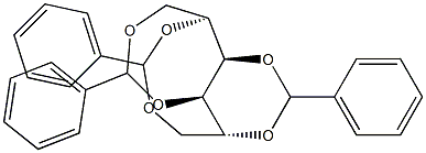 1-O,4-O:2-O,6-O:3-O,5-O-Tribenzylidene-D-glucitol Struktur