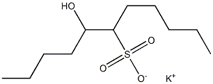 5-Hydroxyundecane-6-sulfonic acid potassium salt Struktur