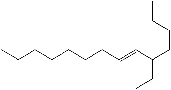 (4E)-3-Butyl-4-dodecene Struktur