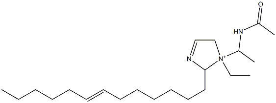 1-[1-(Acetylamino)ethyl]-1-ethyl-2-(7-tridecenyl)-3-imidazoline-1-ium Struktur