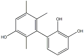 2',5',6'-Trimethyl-1,1'-biphenyl-2,3,3'-triol Struktur