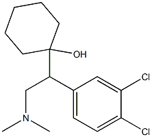 1-[1-(3,4-Dichlorophenyl)-2-dimethylaminoethyl]cyclohexanol Struktur