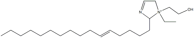 1-Ethyl-2-(5-hexadecenyl)-1-(2-hydroxyethyl)-3-imidazoline-1-ium Struktur