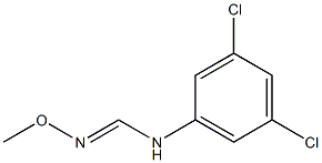 N-(Methoxyiminomethyl)-3,5-dichloroaniline Struktur