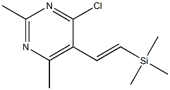 4-Chloro-5-[2-(trimethylsilyl)vinyl]-2,6-dimethylpyrimidine Struktur