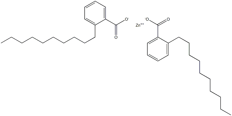 Bis(2-decylbenzoic acid)zinc salt Struktur