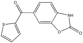 6-(2-Thienylcarbonyl)benzoxazol-2(3H)-one Struktur