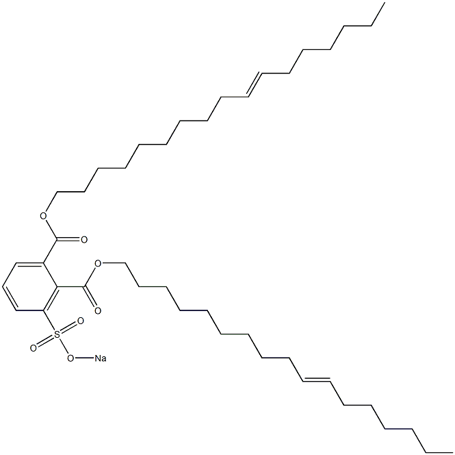 3-(Sodiosulfo)phthalic acid di(10-heptadecenyl) ester Struktur