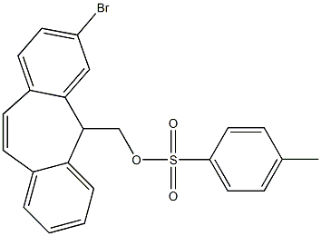 3-Bromo-5-[(p-toluenesulfonyloxy)methyl]-5H-dibenzo[a,d]cycloheptene Struktur