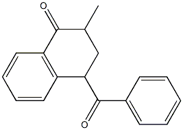 4-Benzoyl-2-methyltetralin-1-one Struktur