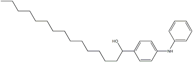 4-(1-Hydroxypentadecyl)phenylphenylamine Struktur